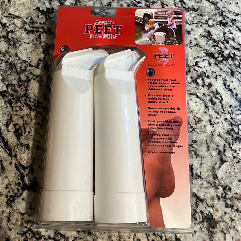 PeeWee PEET shoe dryer attachment for kids shoes NEW in packaging.